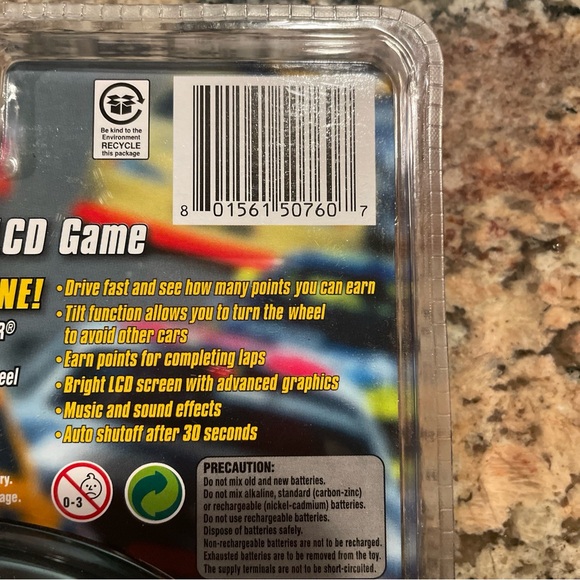 Nascar High Speed Run LCD Handheld Electronic Game Tilt Sensor Steering 2005 New - Picture 5 of 6